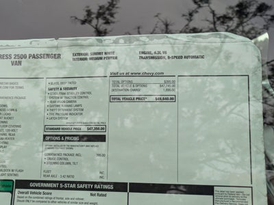 2025 Chevrolet Express Passenger 1LS