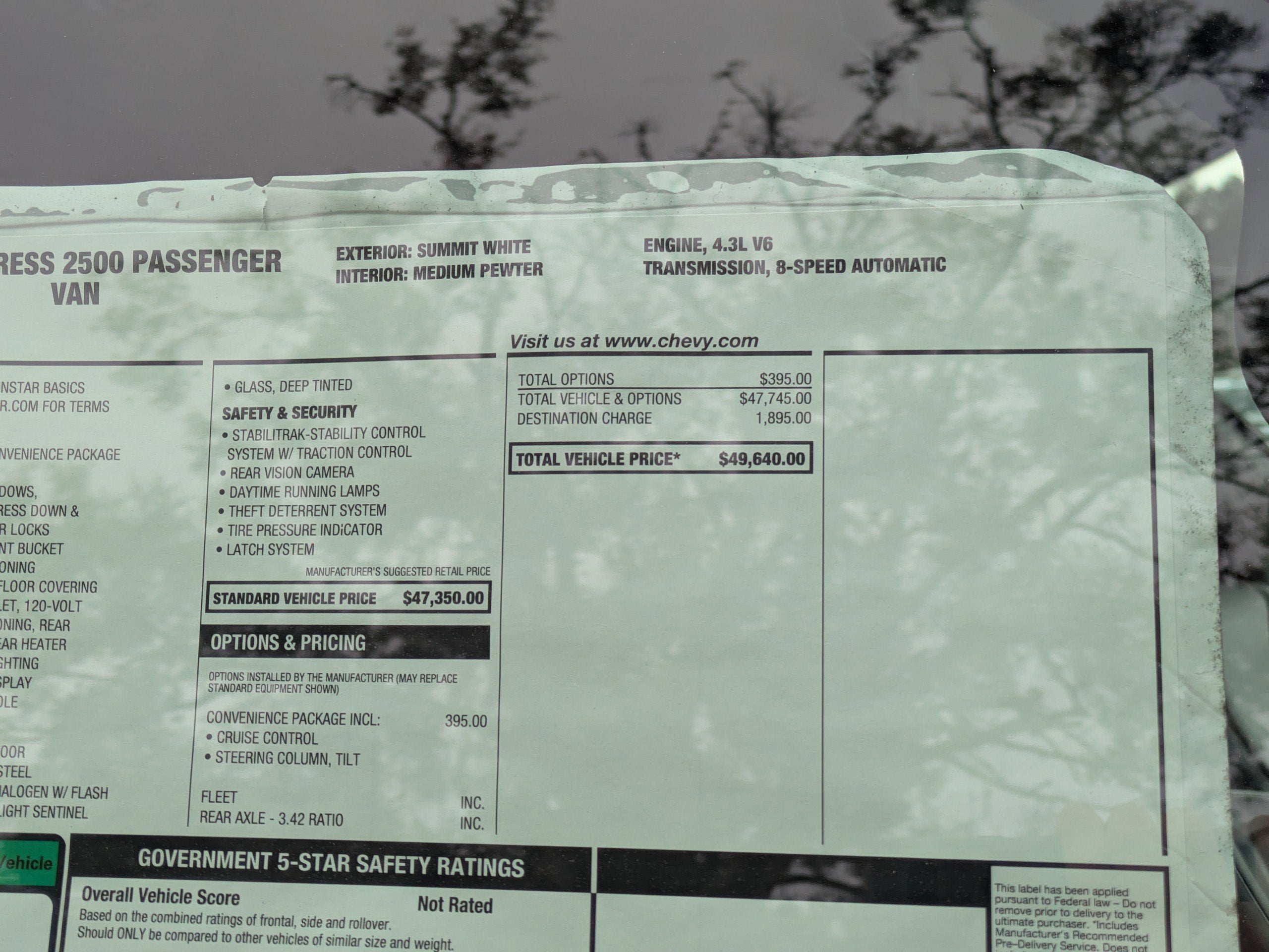 2025 Chevrolet Express Passenger 1LS