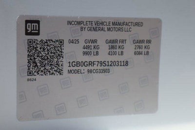 2025 Chevrolet Express Cutaway 3500 1WT