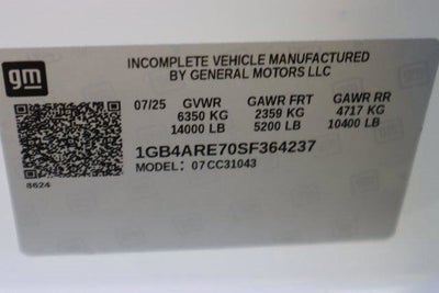 2025 Chevrolet Silverado 3500 HD Chassis Cab Work Truck