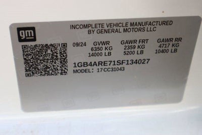 2025 Chevrolet Silverado 3500 HD Chassis Cab Work Truck