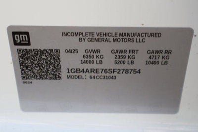 2025 Chevrolet Silverado 3500 HD Chassis Cab Work Truck