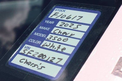 2025 Chevrolet Silverado 3500 HD Chassis Cab Work Truck