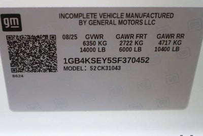 2025 Chevrolet Silverado 3500 HD Chassis Cab Work Truck