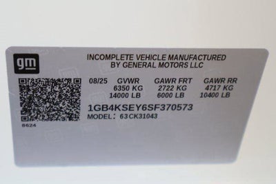 2025 Chevrolet Silverado 3500 HD Chassis Cab Work Truck