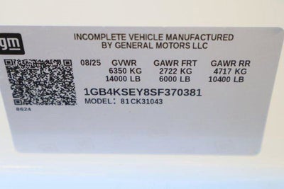 2025 Chevrolet Silverado 3500 HD Chassis Cab Work Truck