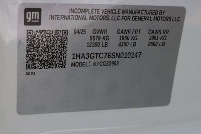 2025 Chevrolet Express Cutaway 3500 1WT