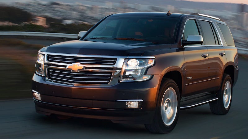 Chevrolet Tahoe Driving on the road.